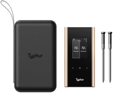 Typhur Sync Gold Dual Wireless WiFi Meat Thermometer with Carrying Case, 2 Slim Probes, 6 Sensors, 10x Stronger Signal, ±0.5℉ Accuracy, Smart Base, Reliable Reading for Grill BBQ Oven Smoker Air Fryer