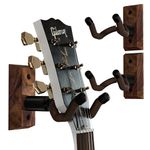 String Swing 3 pack CC01K-BW Hardwood Home and Studio Guitar Keeper - Black Walnut Acoustic Electric Guitar Hanger