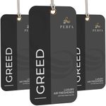 3PCS Greed Disposable Card Car Air Fresheners for Men | Long Lasting Car Air Freshener with Greed Fragrance | Lasts for 2 Weeks | Strong Car Perfume with Odour Eliminating Technology | Greed by Perfa