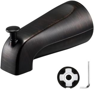 Enhon Slip on Tub Spout with Diverter, Compatible with American Standard 8888026.002 Tub Spout, Bathroom Bathtub Faucet, Fits 1/2 Copper Water Tube(5/8 Dia), 5/32 Hex Wrench(Oil Rubbed Bronze,1)