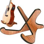 MEETOZ Guitar Stand Universal Wooden Guitar Stand X-Frame Style Portable String Instrument Holder with Soft Rubber Covering for Acoustic Classical Bass Guitars CY0180