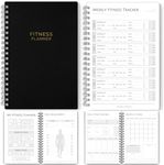 3 Month Fitness & Workout Planner for Men | Gym Journal, Weight Loss Tracker, Meal Planner, Self Care Habit Tracker - A5
