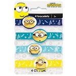 Despicable Me Minions Silicone Wristband Party Favors, 4ct