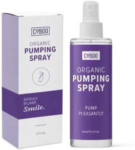 CoBoo Organic Breast Pumping Spray 2oz, Supports Essential Breast Pump moisturization, Helps Sore Nipples & Clogged Ducts, Breast Pump Lubricant, Pump Spray for Flanges, Vegan, Natural & Lanolin Free