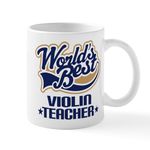 CafePress Violin Teacher Mug 11 oz (325 ml) Ceramic Coffee Mug