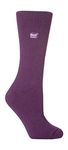 Ladies Original Thermal Heat Holder Socks, Purple, 4-8 uk, 37-42 eur