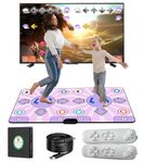 KAXIMON Double Dance Mats for TV with HDMI Interface, Non-slip Wireless Dance Pad with English Manual, Dance Game Play Mats for Kids Boys Girls