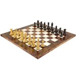 The Old English Elite Ebony and Briar Luxury Chess Set