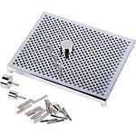 Artistic Wire Deluxe Jig Kit - 5x4 Inch Aluminum Wire Bender Jig with 30 Adjustable Pegs, 6 Patterns Included, Perfect Jewelry Making Tools for Wire Wrapping Kit and Craft Creation