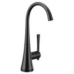 Moen S5560BL Collection One-Handle High Arc Single Mount Beverage Faucet, Matte Black