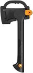 Fiskars Universal Axe, Solid, With protective cover, Non-stick coated, Steel/Plastic and Glass fibre handle, Black/Orange, A6, Length: 39 cm, 652 g, 1052046