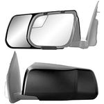 K-Source 80940 Snap & Zap Snap-On Towing Mirror for Chevrolet - Pair