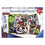 Ravensburger Marvel Avengers Assemble 3 x 49 Piece Jigsaw Puzzles for Kids Age 5 Years Up