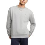 Champion Men's Powerblend Pullover Sweatshirt, Oxford Grey, Large