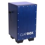 Clapbox Adjustable Snare Cajon CB40- Blue, Birch Wood (H:50 W:30 L:30) - 3 Internal Snares