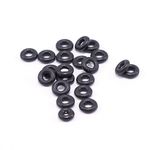 BodyJewelryOnline O-Ring Package of 20 Black Rubber Perfect for Tunnels Plugs and Tapers, Also for Any Piercing Retainer Eyebrow, Labret, Industrial, Cartilage