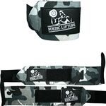 Wrist Wraps (1 Pair/2 Wraps) for Weightlifting/Cross Training/Powerlifting/Bodybuilding-Women & Men-Premium Quality Equipment & Accessories Avoid Injury During Weight Lifting-(CamoGrey)