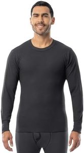 Indera Mens Long Sleeve Shirt - Expedition Weight (Military) Thermal Underwear Top, Black, X-Large US