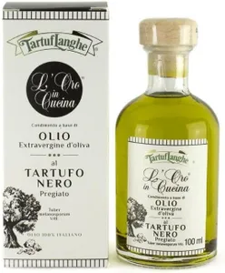 ORO IN CUCINA: E.V.O.O.WITH WINTER BLACK TRUFFLE slices (T.melanosporum)