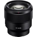 Sony SEL85F18 85mm F/1.8-22 Medium-Telephoto Fixed Prime Camera Lens, Black