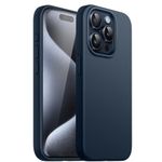 JETech Silicone Case for iPhone 15 Pro 6.1-Inch, Silky-Soft Touch Full-Body Protective Phone Case, Shockproof Cover (Navy)