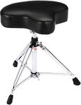 GIBRALTAR Drum Stool, Drum Stool 6000 Series Moto Seat, 6608 (Diameter: 39cm, Vinyl Seat, Super Lock, Tripod Position, 'Super Foot' Rubber Feet, stability, comfortable)