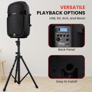 Pyle 1000W Bluetooth PA System – Portable Wireless Speaker