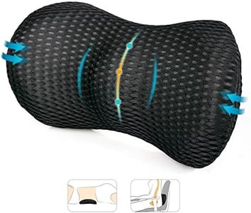 AgoKud Lumbar Pillow, Lumbar Support Pillow for Car and Office Chair, Memory Foam Back Support Pillow for Lower Back Pain Relief, Lumbar Support for Car, Sleeping, Rest, Travel