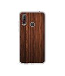 Amazon Brand - Solimo Designer Wooden Texture UV Printed Soft Back Case Mobile Cover for LG W30