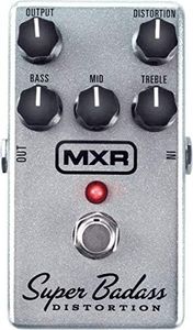 Jim Dunlop Super Badass Distortion Pedal, Silver