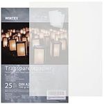 WINTEX Tracing Paper A2 100gsm (25 Sheets) - Vellum for Printer Drawing Art Sketch Pattern Transfer - Ideal for Arts Crafts Architectural Drawings - Translucent White