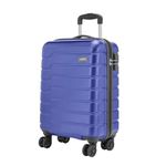 Safari Ozone 8 Wheels 79 Cms Small Large Trolley Bag Hard Case Polycarbonate 360 Degree Wheeling System Luggage, Trolley Bags for Travel, Suitcase for Travel, Metallic Blue