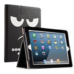 RUBAN Folio Case for iPad 2 3 4 (Old Model) 9.7 inch Tablet - [Corner Protection] Slim Fit Smart Stand Protective Cover Auto Sleep/Wake, Don't Touch Me