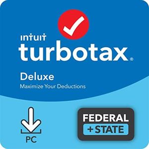 [Old Version] Intuit TurboTax Deluxe 2021, Federal and State Tax Return [PC Download]