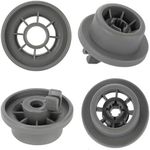 4 Pack Dishwasher Lower Rack Wheel Replacement, Fit for Bosch Kenmore & Neff Siemens Dishwashers