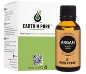 Earth N Pure Argan Oil for Hair Styling, Hair Growth, Hairfall Control - Natural and Therapeutic Grade 30 ml