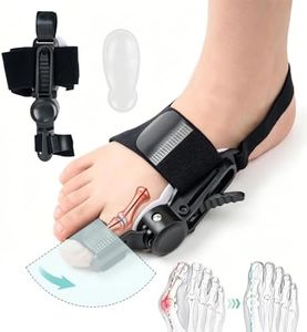 Tianyang Bunion Corrector for Women & Men, Big Toe Splint with Gel Toe Spacers, Hallux Valgus Brace for Pain Relief & Toe Alignment, Suitable for both left and right feet, Day & Night Wearable