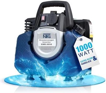 Generador de corriente GNR.1050, generador de corriente, gasolina, volumen del depósito de 3,5 l, 8,5 kg, motor de 2 tiempos, generador inversor de corriente