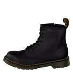 Dr. Martens Air Wair Delaney Youth Girls US Size 4 Black Leather Casual Boots