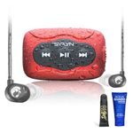 100% Waterproof SYRYN Swimbuds Flip Bundle for Swimming with Music | Enjoy Up to 2,000 Songs or 138 Hours of Audio | Drag and Drop MP3, AAC, M4a, FLAC Using PC or Mac | No Apple Music, No Spotify