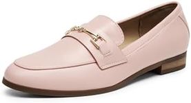 DREAM PAIRS Women's Loafers Penny Loafers Fashion Comfortable Flats Dressy Shoes,Size 6,Pink-Pu,SDLS2312W