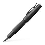 FABER-CASTELL E-MOTION PURE BLACK FOUNTAIN PEN NIB – BROAD NIB