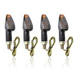 4PCS Motorcycle Turn Signals,14LED Front & Rear Motorcycle Blinkers with Cool Amber Lamp,Universal 12V Motorcycle Turn Signal Light Compatible with Honda Yamaha Kawasaki Motorcycle Accessories