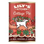 Lily's Kitchen Natural Adult Dog Food Wet Tins - Cottage Pie - Complete Meal Recipes (6 Tins x 400g)