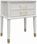 CosmoLiving by Cosmopolitan End Table, Wood, White