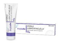 EasyLube Sterile Lubricating Jelly, Water-Soluble, Safe & Transparent Tube with Easy-to-Use Flip Cap (42g - Pack of 1)