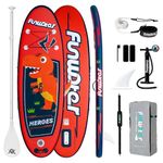FunWater Kids Stand up Paddle Board Inflatable Paddle Board for Kids with Premium Full Set of SUP Accessories、White Kids Paddle、SUP Carrier Shoulder Strap Ideal Gift 7'11"x 30"x 4"