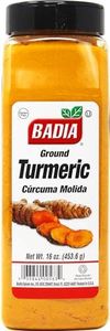 Badia Ground Turmeric Powder, 16 oz - Premium Curcuma Seasoning for Cooking, Golden Flavor & Rich Aroma