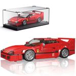 Mould King Speed Champions Ferrari F40 Model Car Building Kit with Display Case, 27038 Super Car Building Blocks, Race Car Toy for Adults and Kids 8+, 338 PCS