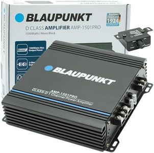 BLAUPUNKT 1501PRO Car Audio Monoblock 1 Channel 2 Ohm Stable Amp Amplifier 1500 Watts Max | Slim and Compact